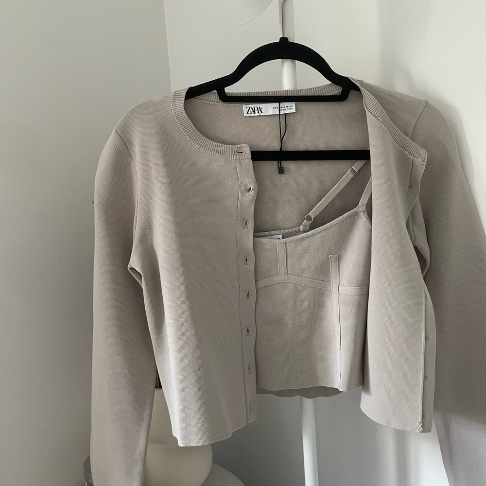 Zara sweater and tank set. Size small